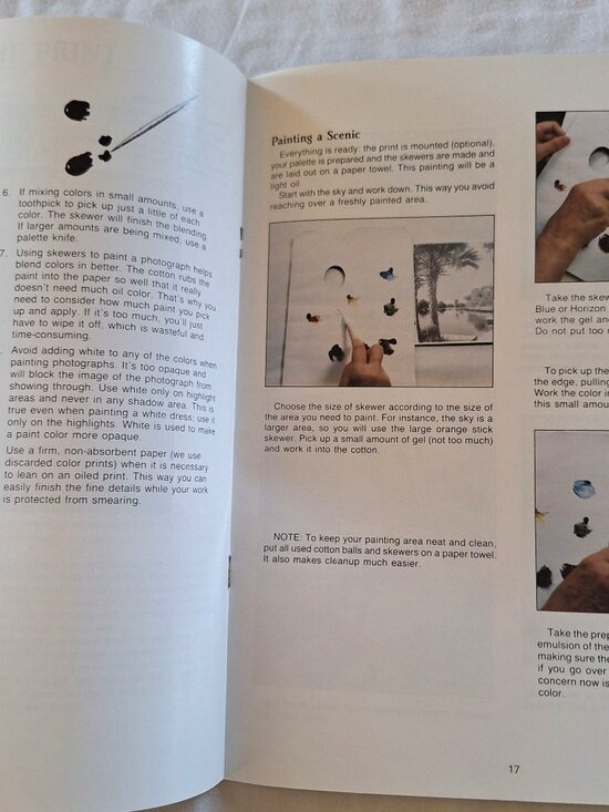 Photo Oil Painting Veronica Book Arts 1988 Detailed Instructions Projects - Picture 5 of 5